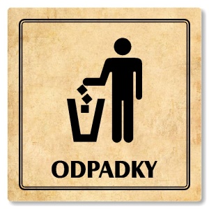 Odpadky, 100x100mm, pergamen, Utah